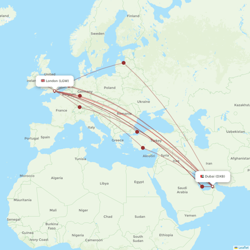 Emirates routes 2024 – interactive map with all flights - Flight Routes