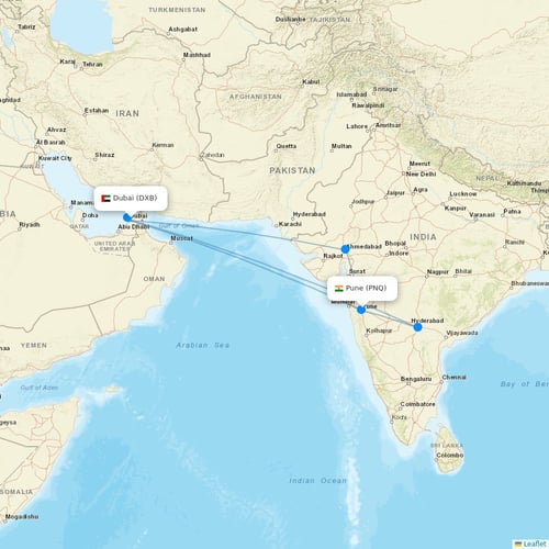 SpiceJet flights between Dubai and Pune