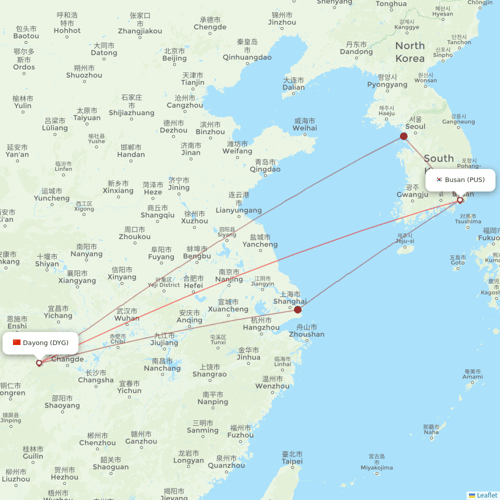 Air Busan flights between Dayong and Busan