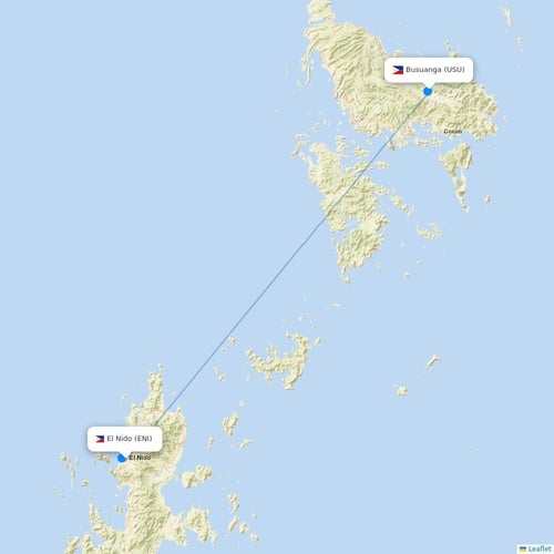 AirSWIFT flights between El Nido and Busuanga