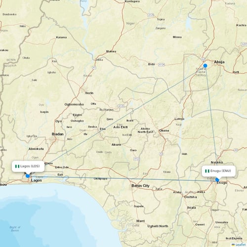 Air Peace flights between Enugu and Lagos