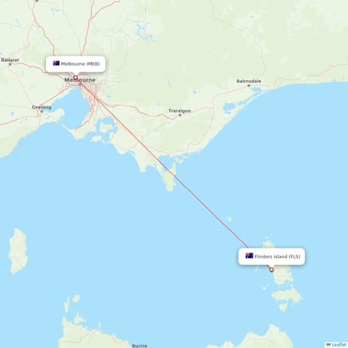 Sharp Airlines flights between Flinders Island and Melbourne