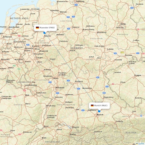 Med View Airlines flights between Muenster and Munich