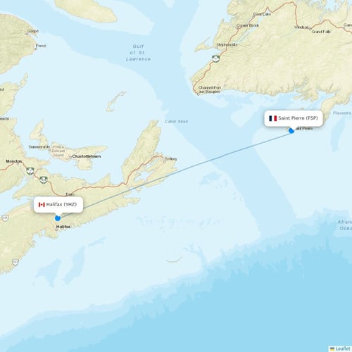 Air Saint Pierre flights between Saint Pierre and Halifax