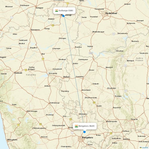 Shuttle America flights between Gulbarga and Bengaluru