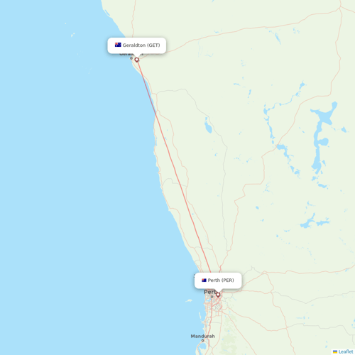 Aviair flights between Geraldton and Perth