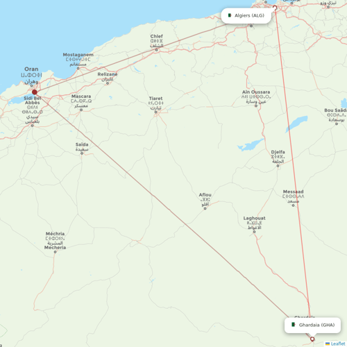 Air Algerie flights between Ghardaia and Algiers