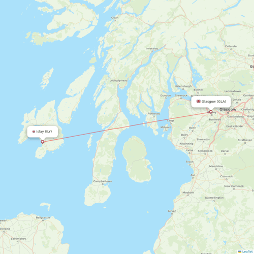 Loganair flights between Glasgow and Islay