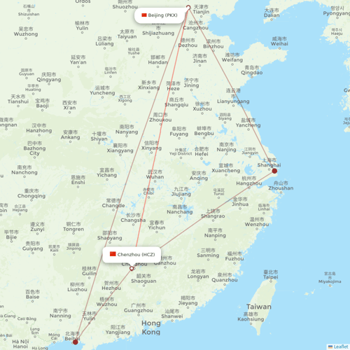 China United Airlines flights between Chenzhou and Beijing