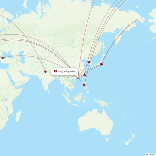 Cathay Pacific flights between Hong Kong and New York