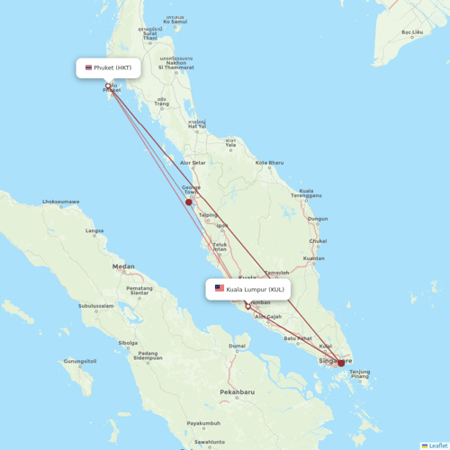 AirAsia flights between Phuket and Kuala Lumpur