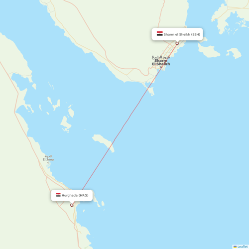 TUIfly Netherlands flights between Hurghada and Sharm el Sheikh