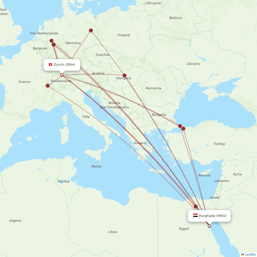 Germania flights between Hurghada and Zurich