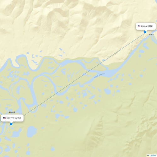 Easy Fly Express flights between Kiana and Noorvik