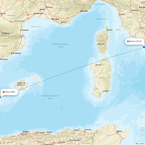 AeroItalia flights between Ibiza and Rome