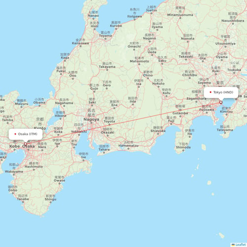 ANA flights between Osaka and Tokyo
