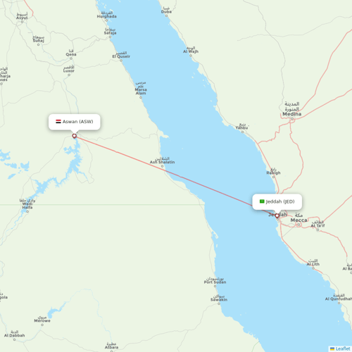 Nesma Airlines flights between Jeddah and Aswan