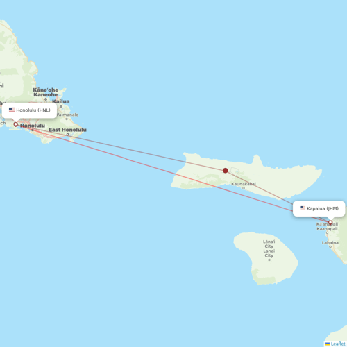 Southern Airways Express flights between Kapalua and Honolulu