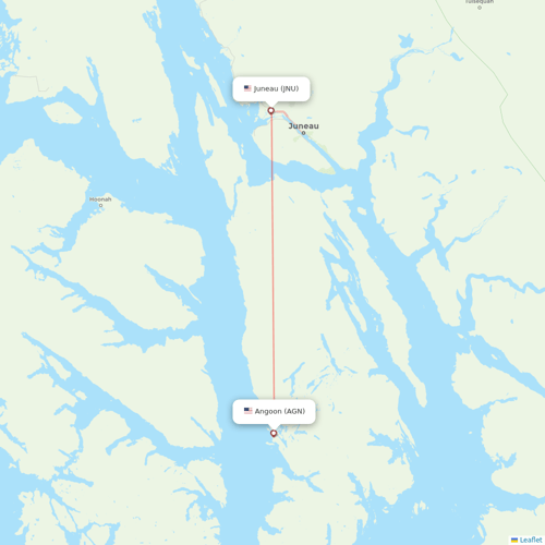 Alaska Seaplanes flights between Juneau and Angoon