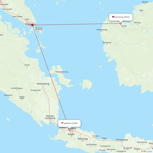 Indonesia AirAsia flights between Kuching and Jakarta