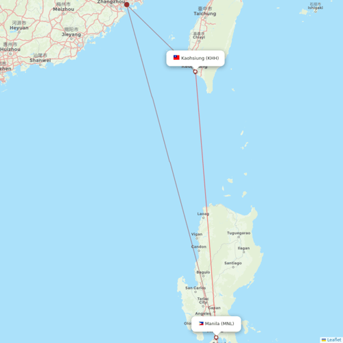 Philippines AirAsia flights between Kaohsiung and Manila