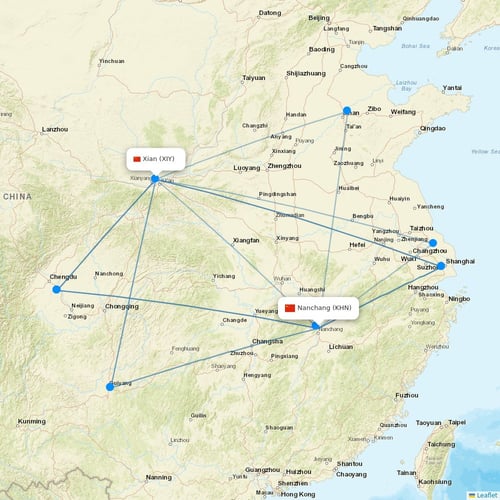 Okay Airways flights between Nanchang and Xian