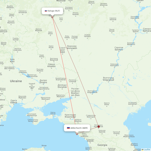 Azimuth Airlines flights between Kaluga and Adler/Sochi