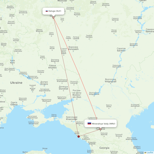 Azimuth Airlines flights between Kaluga and Mineralnye Vody