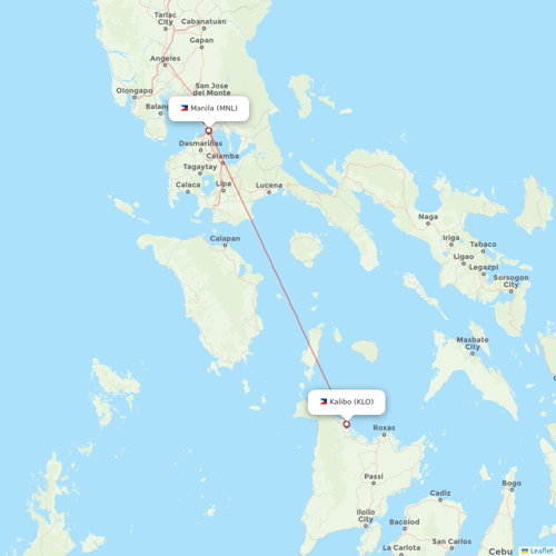 Philippines AirAsia flights between Kalibo and Manila
