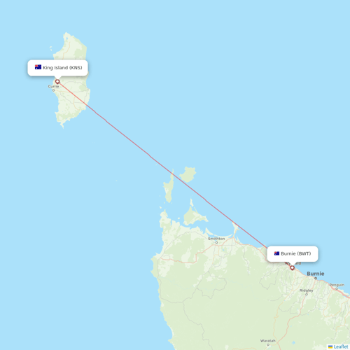 Sharp Airlines flights between King Island and Burnie