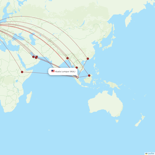 Malaysia Airlines flights between Kuala Lumpur and London