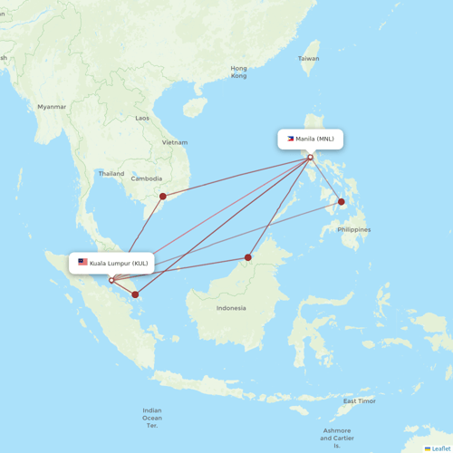 Philippines AirAsia flights between Kuala Lumpur and Manila
