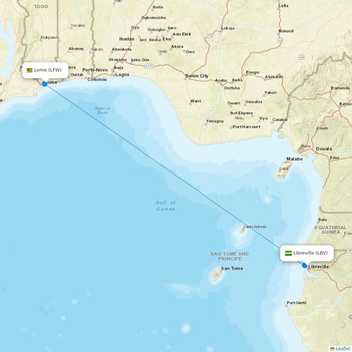 ASKY Airlines flights between Libreville and Lome