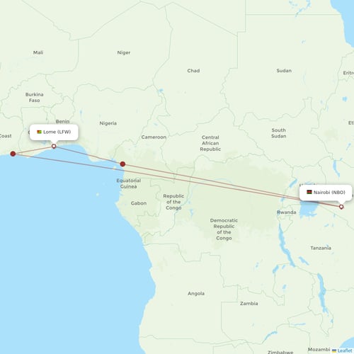 ASKY Airlines flights between Lome and Nairobi