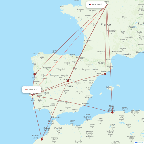Transavia France flights between Lisbon and Paris