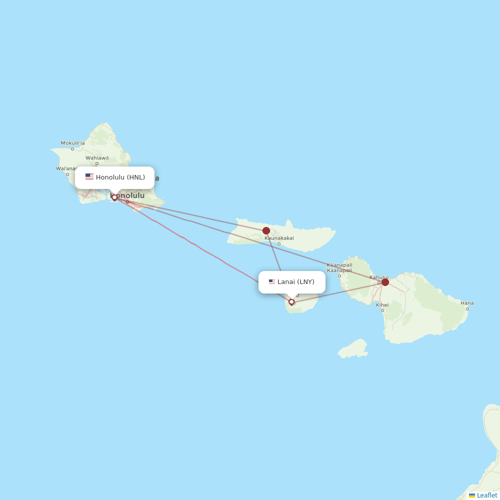 Southern Airways Express flights between Lanai and Honolulu