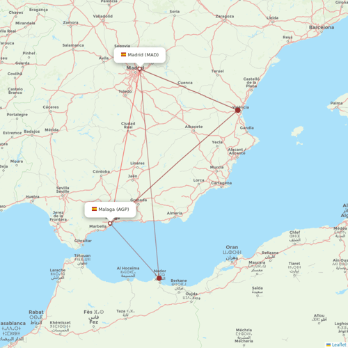 Iberia Express flights between Madrid and Malaga