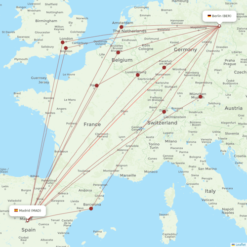 Iberia Express flights between Madrid and Berlin