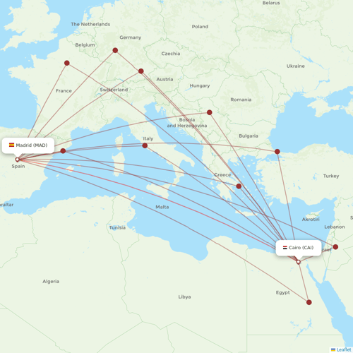 Iberia Express flights between Madrid and Cairo