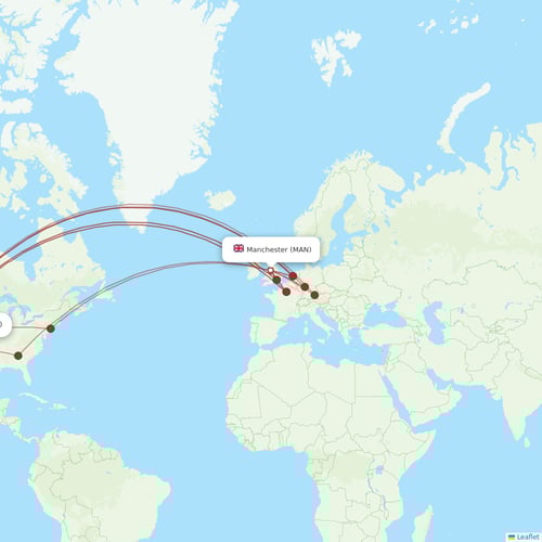 Virgin Atlantic flights between Manchester and Las Vegas
