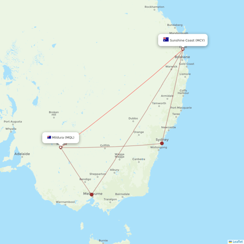 Air Berlin flights between Sunshine Coast and Mildura