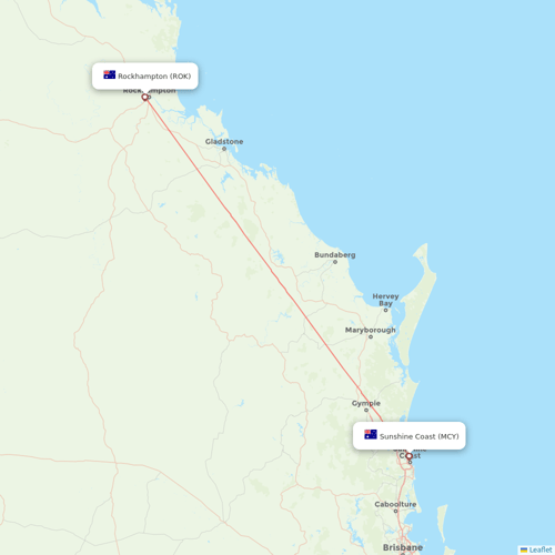 Air Berlin flights between Sunshine Coast and Rockhampton