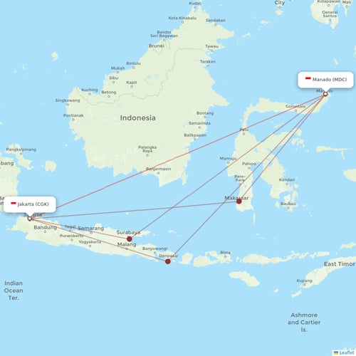 Garuda Indonesia routes 2024 – map with all flights - Flight Routes