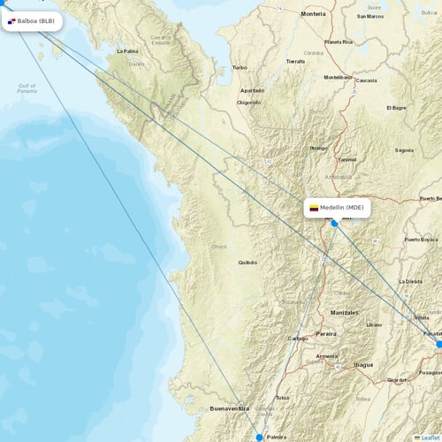 Wingo flights between Medellin and Balboa