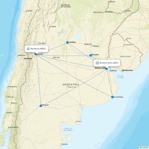 Aerolineas Argentinas Routes 2025 Map With All Flights Flight Routes