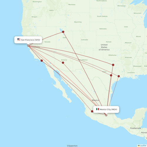 Aeromexico routes 2024 – interactive map with all flights - Flight Routes