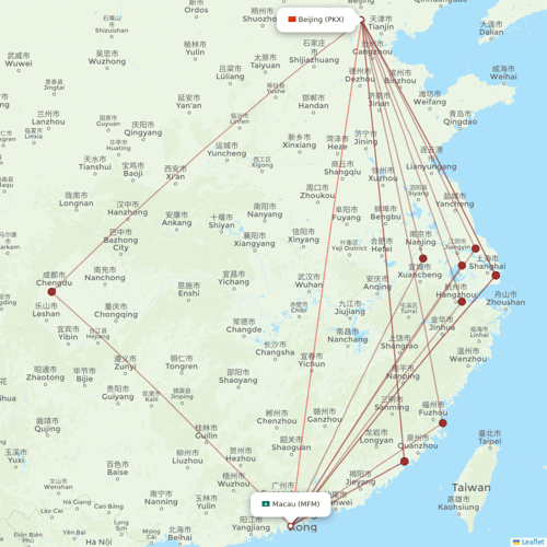 Air Macau flights between Macau and Beijing