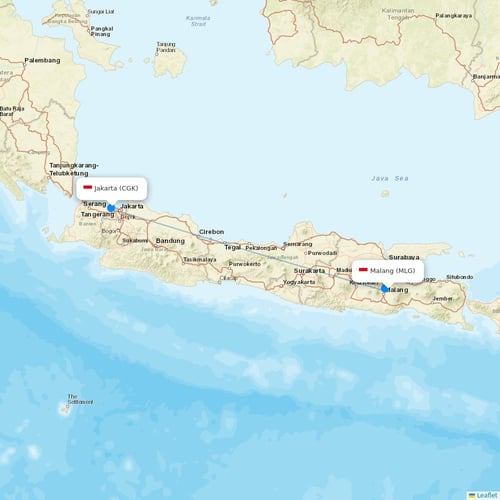 Batik Air flights between Malang and Jakarta