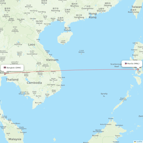 Philippines AirAsia flights between Manila and Bangkok