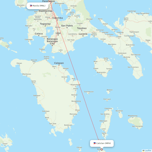 Philippines AirAsia flights between Manila and Caticlan